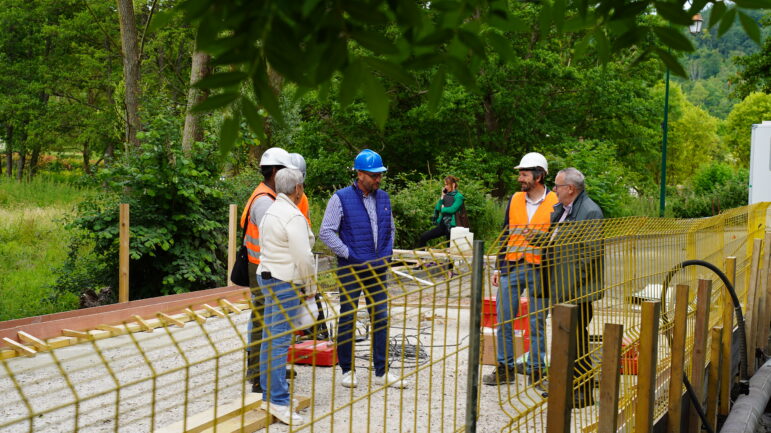 Visite de chantier sur le pont de Perriers-sur-Andelle